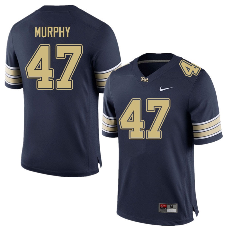 Men #47 Shane Murphy Pitt Panthers College Football Jerseys Sale-Navy